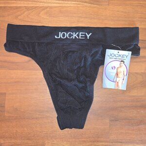 Jockey Men's Underwear FormFit Lightweight Seamfree Thong - Black - Large - NWT